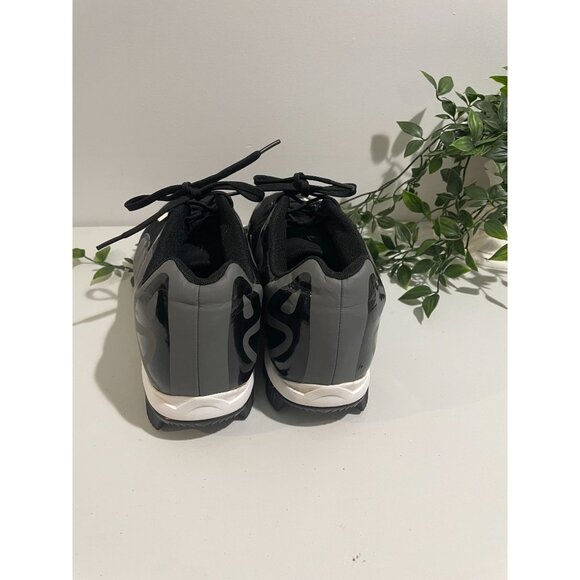 Under Armour Mens Black & Gray Cleats Size 9 - Picture 4 of 16